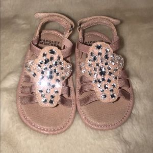 Badgley Mischka infant crib shoe